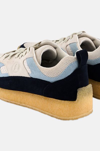 CLARKS حذاء كاجوال برباط من لوك هيل للرجال، أزرق داكن