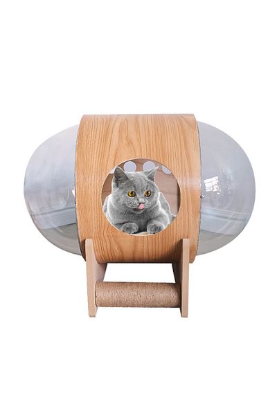 KidLe Cat House Double Side Cat Scratching Post Indoor Cat Bed