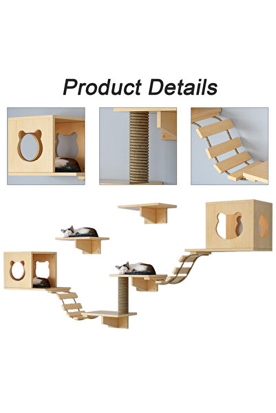 KidLe Wall-Mounted Cat Playground Unique Cat Tree