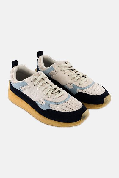 CLARKS حذاء كاجوال برباط من لوك هيل للرجال، أزرق داكن