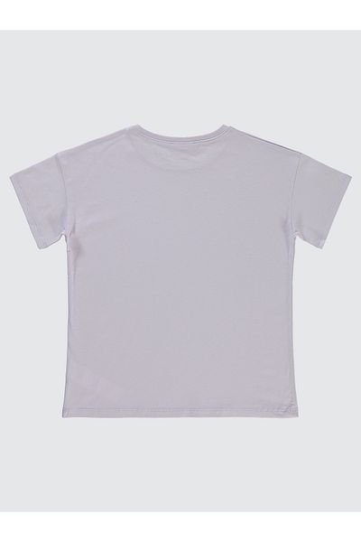 Civil Girls T-Shirt for Girls under 6-9 Years Old Galactic Lilac