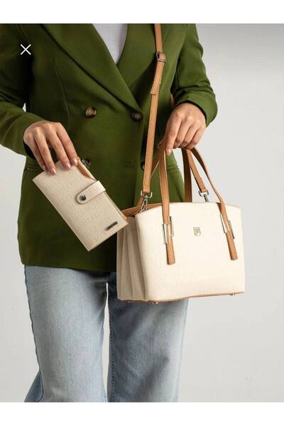 Just Polo حقيبة كتف نسائية 5 أقسام منقوشة ومطبوعة JustPolo tyc00et4030 26*24