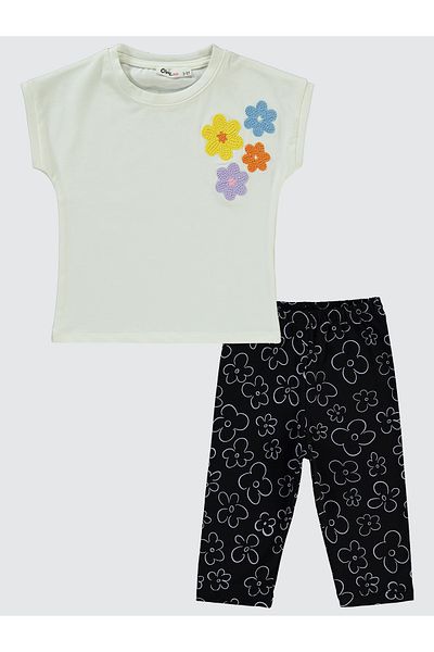 Civil Girls 2-5 Years Old Girl's Ecru Suit Set