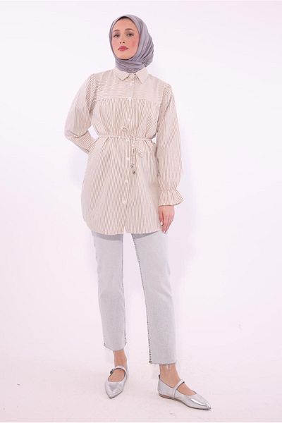 TRENDTESETTÜR Women's Gasconage Shirt with Tea Tunik