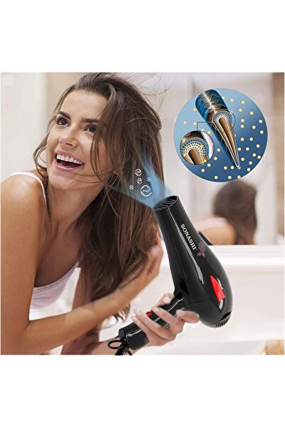 sonashi 2000W Hair Dryer, Cold/Hot Wind, 2 Heat Settings, AC Motor, Lightweight, Smooth Finish