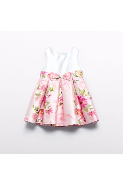 Abel & Lula Abel and Lula Kız Bebek Altı Çiçekli Üst Beyaz Tafta Sırt Detaylı...