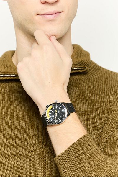 Timex Men Tw2v73400 Silicone Watch 41 Mm, Black