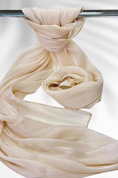 TRENDTESETTÜR Women Ecru Janjan Shawl t 5000