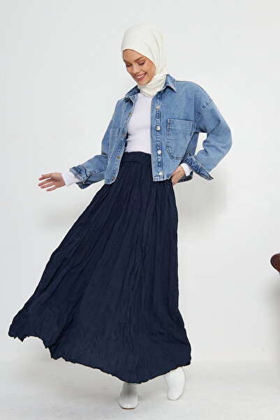 RTBUTİK Fusta Hijab Crinkle Crinkle, Fusta Hijab, Fusta Cadou pentru Femei