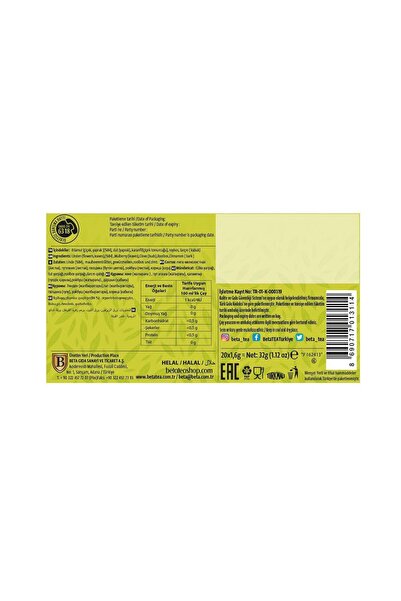 Beta Ihlamur Çayı 20 Adet - Herbtea Collection