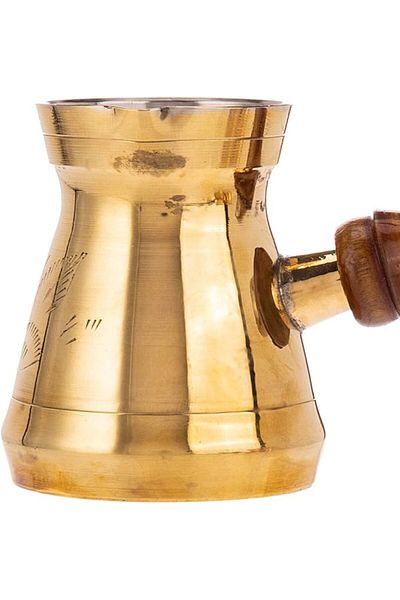 AKDC Brass Mug W/Handle M 7Cm X 7Cm X 8Cm Golden
