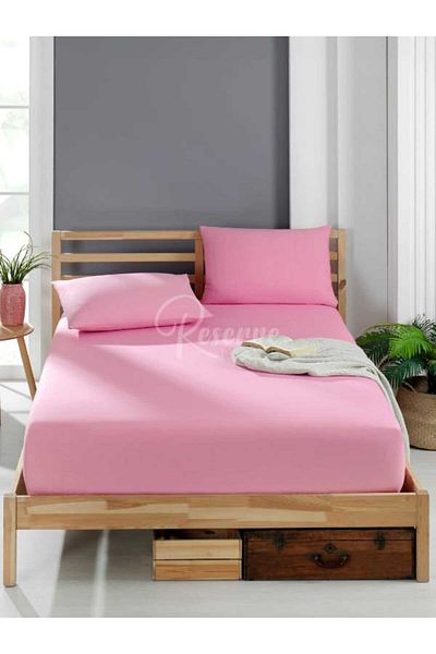 kalitem çarşafçı Combed 100% Cotton Fitted Sheet Set (Pillow) All Sizes