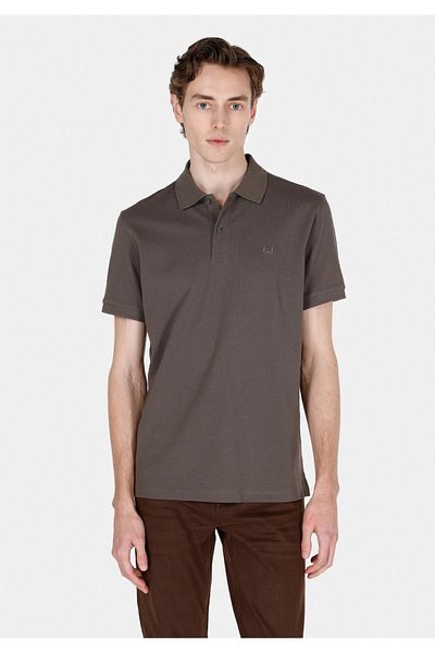 Colin's Regular Fit Polo Neck Plain Men's Green Short Sleeve T-Shirt