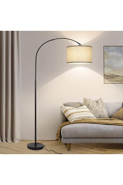 COOYA LED Floor Lamp, Reading Lamps for Bedroom Office Chair 5 Level 3 Color, Gooseneck Height Adjustable