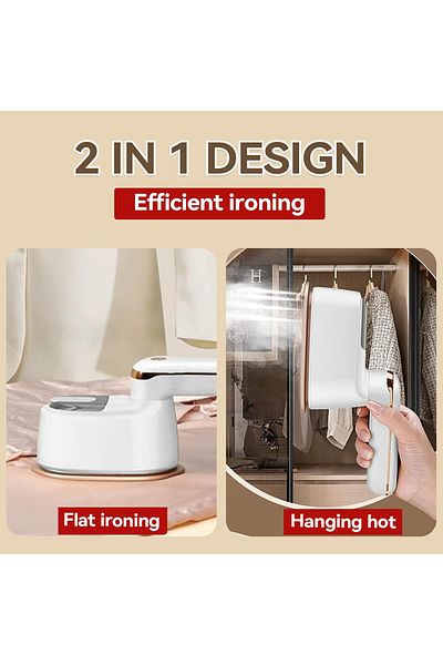 COOYA Steam Iron, 1100W, 3 Steam Levels Output, Portable Steamer Clothes for Travel Home Office