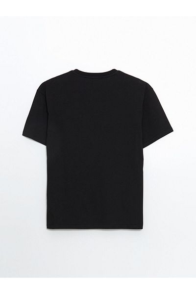 LC Waikiki Tricou pentru bărbați din bumbac pieptănat cu imprimeu cu decolteu rotund de sezon nou - S5J857Z8