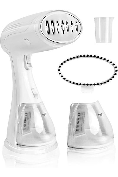 COOYA Steamer Iron, 1500W Fast Heat Up Portable Wrinkles Remover with 300ml Water Tank, White