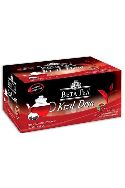 Beta Tea Beta Kızıl Dem Türk Çayı Demlik Poşet 100 X 3,2 gr