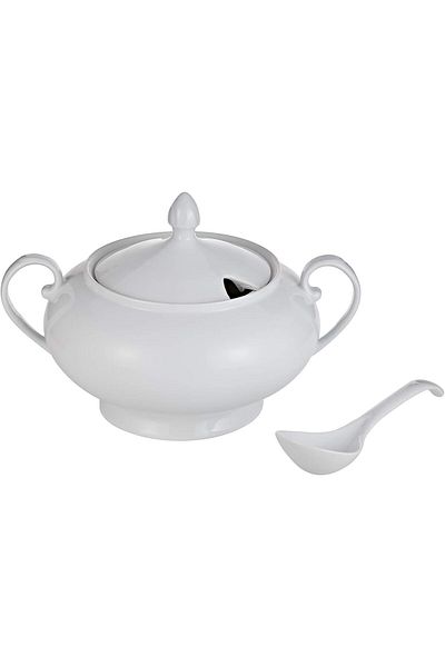 Symphony Soup Tureen With Spoon - 3500 Ml White