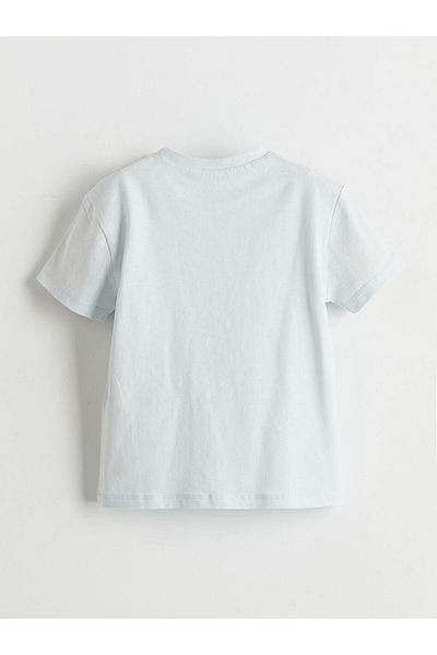 LC Waikiki Tricou pentru băiat cu imprimeu cu gât crew de sezon nou - S5K939Z1