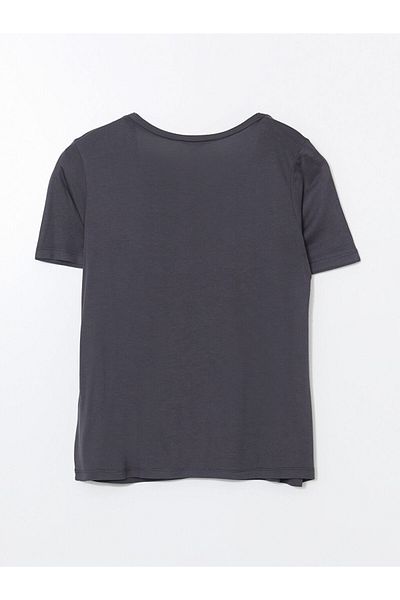 LC Waikiki Νέα σεζόν V Neck Printed Γυναικείο Tisort - S5KR14Z8