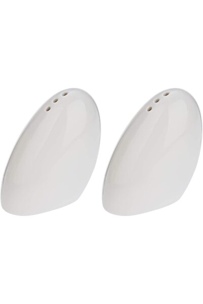 Symphony طقم من 2 علبة ملح وفلفل بيضاء اللون Sy5062