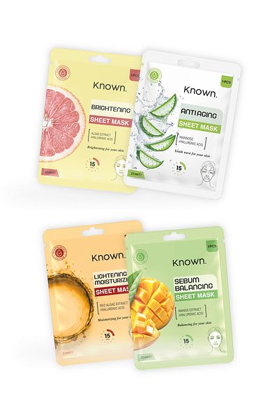 KNOWN. Known Face Mask Set (Sebum Balancing - Anti-Aging - Intense Moisturizing - Anti-Blemish)