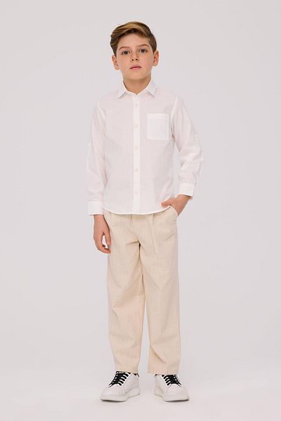 Nebbati Bg Store Boy's Ecru Shirt