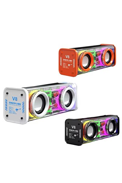 Dynego Bluetooth Hoparlör Şeffaf Rgb Işık Kablosuz Hava Sporcu Bluetooth Ses ...