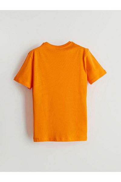 LC Waikiki Lcw Eco Orange Crew Neck Boys T-Shirt