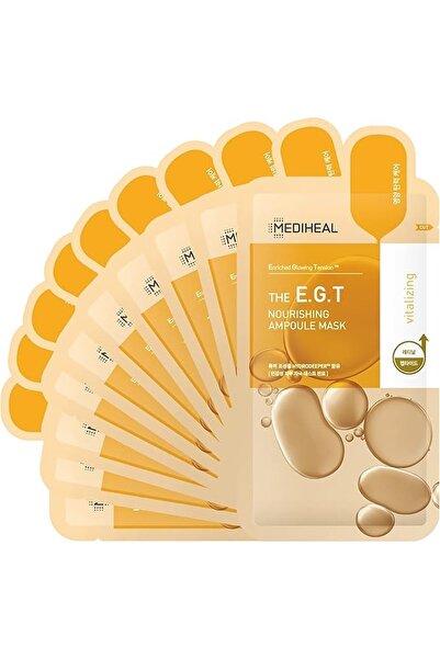 Mediheal Korean E.G.T Nourishing Ampoule Mask, Infused With Vitalizing Peptide, 10's, 27 ml
