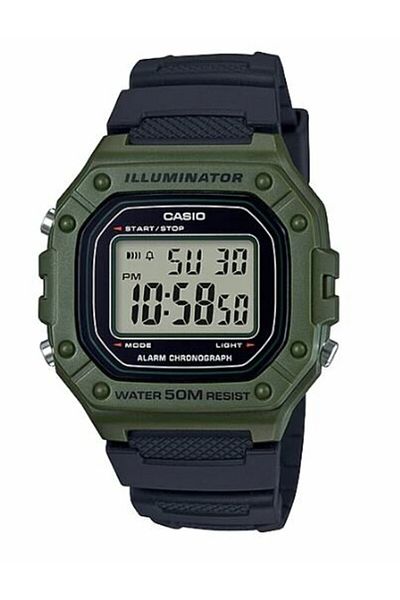 Casio ساعة يد رجالية W-218h-3avdf