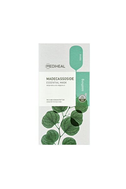 Mediheal Korean Madecassoside Essential Mask, Infused With Dica Active, Soothing, 10's, 24 ml