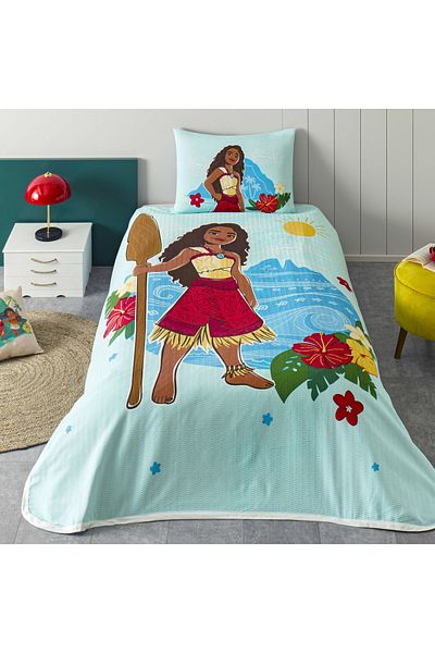 Taç Disney Moana Crown Licensed Single Cotton Pique Set