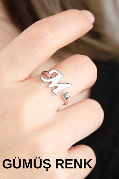 Jack Ferrero GÜMÜŞ KARARMAZ HARF YÜZÜK