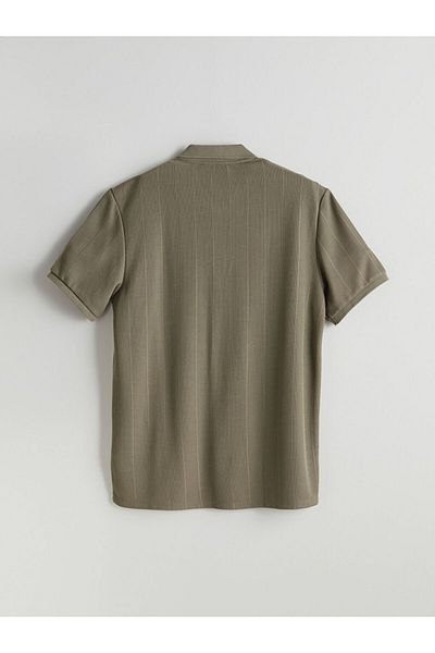 LC Waikiki Ανδρικό μπλουζάκι LCW Vision Green Polo Neck