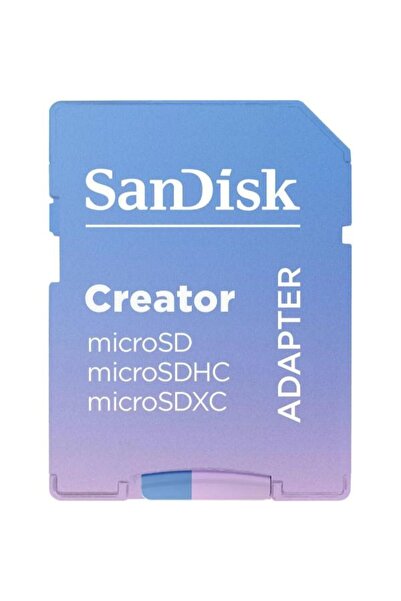 SanDisk Creator 256GB 190/130MB/s microSDXC UHS-I A2 V30 Adaptörlü Hafıza Kartı SDSQXAV-256G-IN6MS