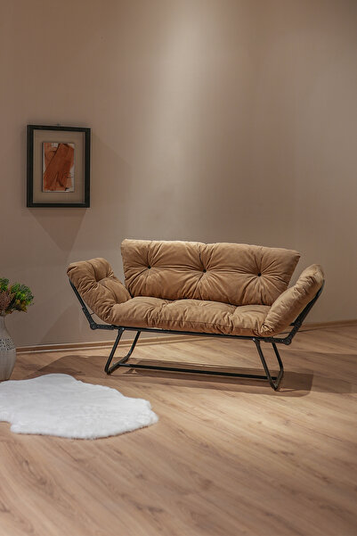 Berta Concept Bhusra Yatak Olabilen Mekanizmalı Ikili Kanepe Kolları Açılan Y...