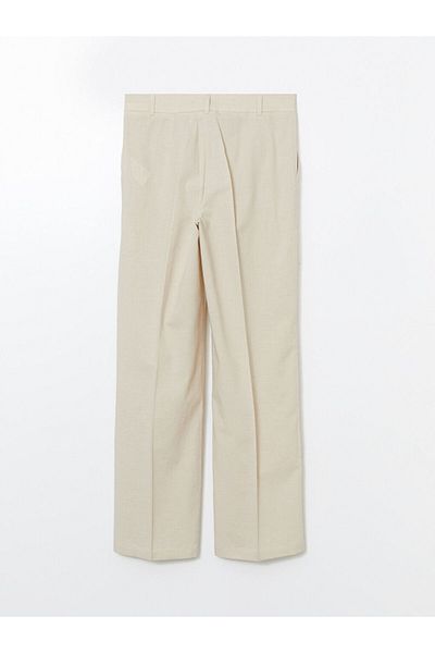 LC Waikiki New Season Linen Blend Women's Pleated Trousers - S56563Z8