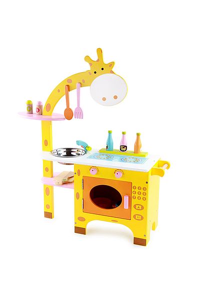 Ma Baby Pretend Play Kitchen for Toddlers with Realistic Design