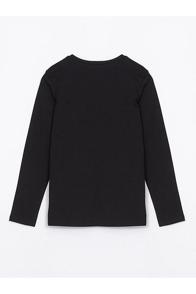 LC Waikiki Νέα σεζόν γυναικείο μπλουζάκι με στάμπα Crew Neck - S5KU35Z8
