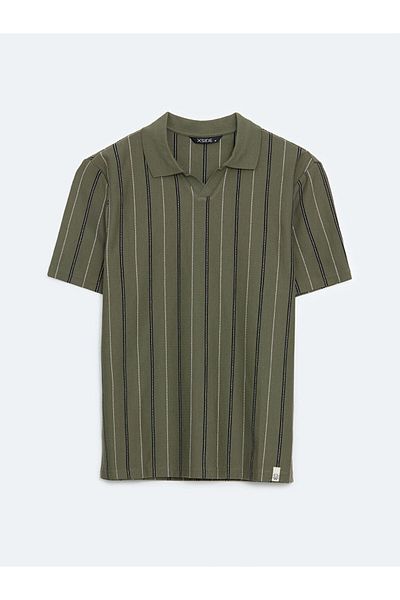 LC Waikiki Ανδρικό μπλουζάκι με ριγέ XSIDE Polo Neck
