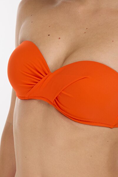 AYYILDIZ 3404 Turuncu Straplez Bikini Takımı