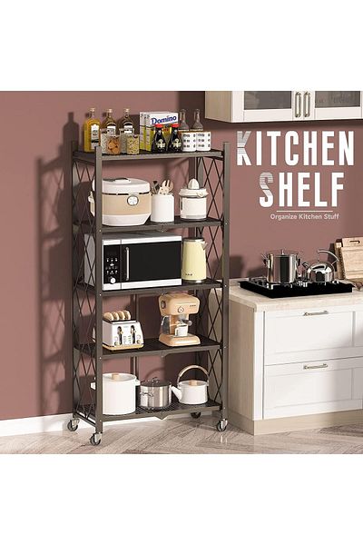COOYA Storage Organizer, 5 Tier,Multi-functional adjustable,for kitchen bedroom living room garage