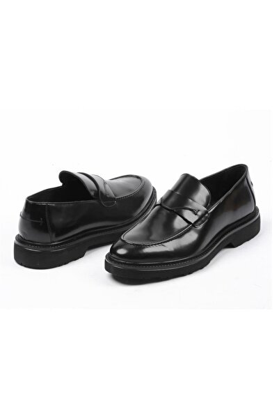 Babil Step 01 Business Line Erkek Ayakkabı Black Leather