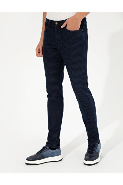 Pierre Cardin Lacivert Slim Fit Jean Pantolon 50259688-VR033