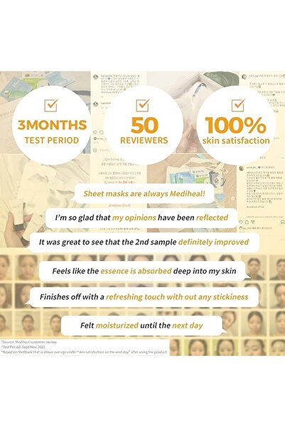 Mediheal Korean E.G.T Nourishing Ampoule Mask, Infused With Vitalizing Peptide, 10's, 27 ml