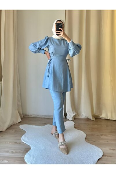 Modamorfo طقم بنطلون بأكمام وأربطة وألواح جانبية