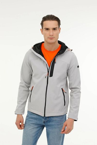 lumberjack Palton Softshell pentru bărbați - Stil Trendy cu glugă 3 buc