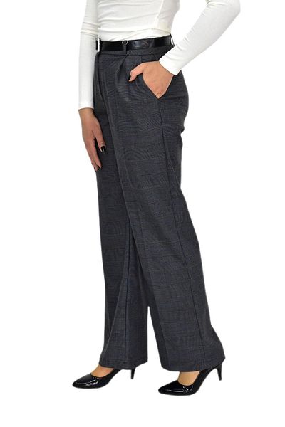 Yare Women's Plaid Pleated Loose Fabric Pants Bgl-St04233